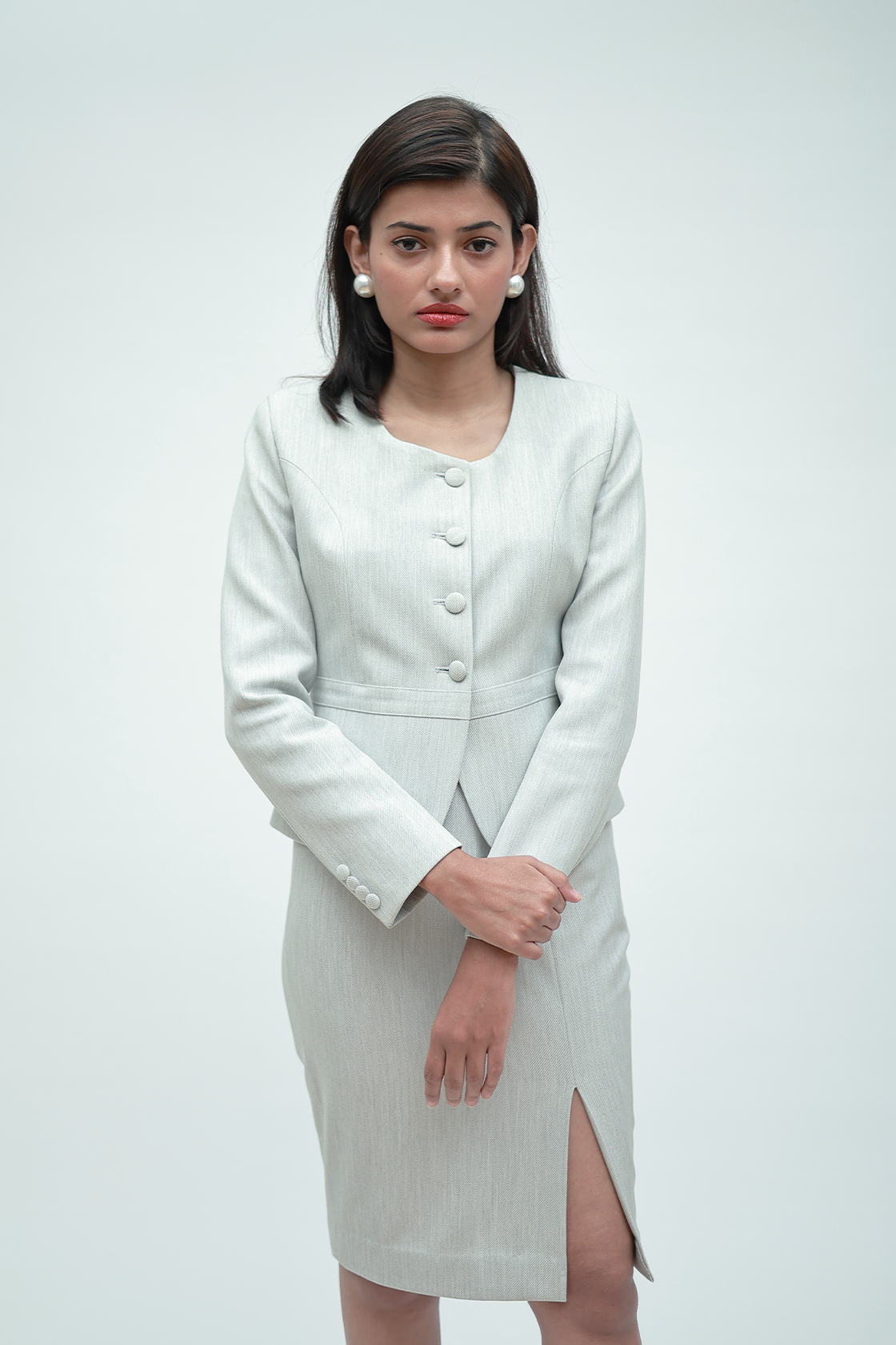 Light Grey Skirt Suit – Women2.o Light Grey Skirt Suit – Women2.o